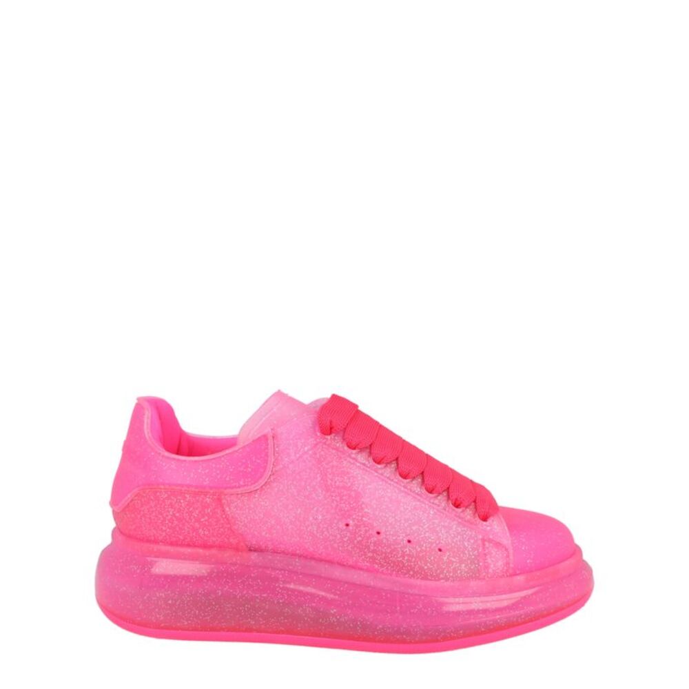 NWT Alexander McQueen Hot Pink Glitter Oversized Sneakers